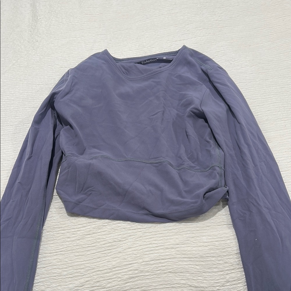Aritzia Gray/Blue Athletic Long Sleeve Top